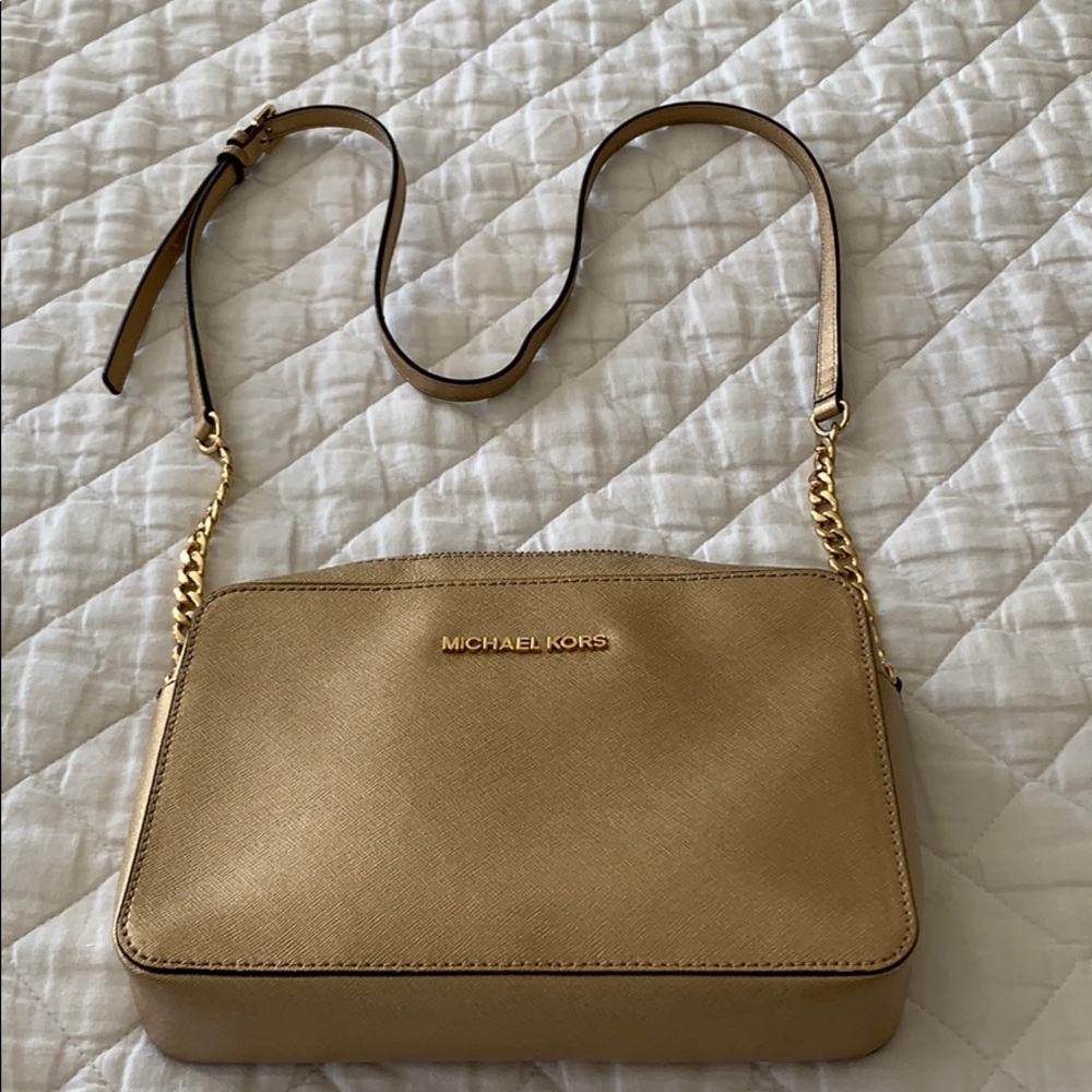 Gold Michael Kors crossbody